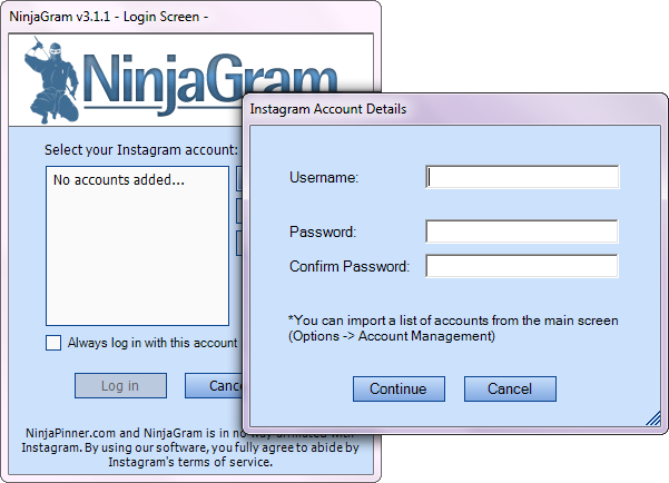 free software download: NinjaGram Instagram Bot Cracked 3.5