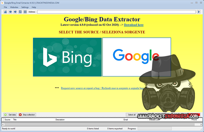 google bing email extractor v4 9 0